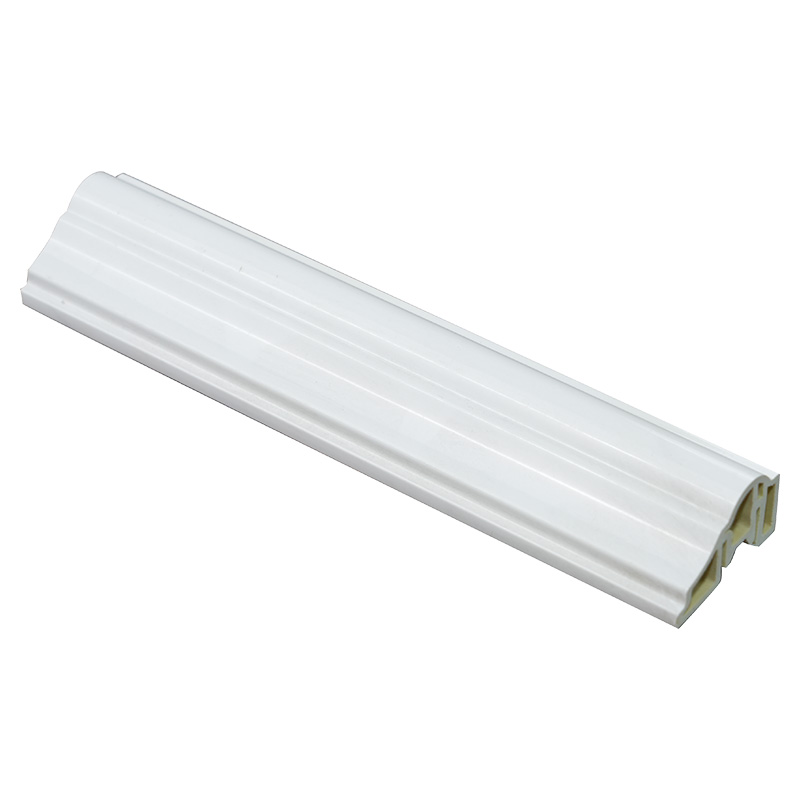 PVC 복합 베이스가 있는 36mm 우드 그레인 WPC 스커트 보드