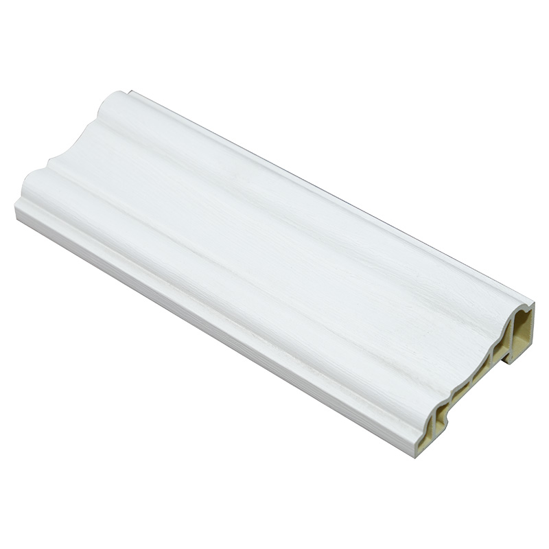 나뭇결 PVC 필름 마감 처리된 60mm 장식 트림
